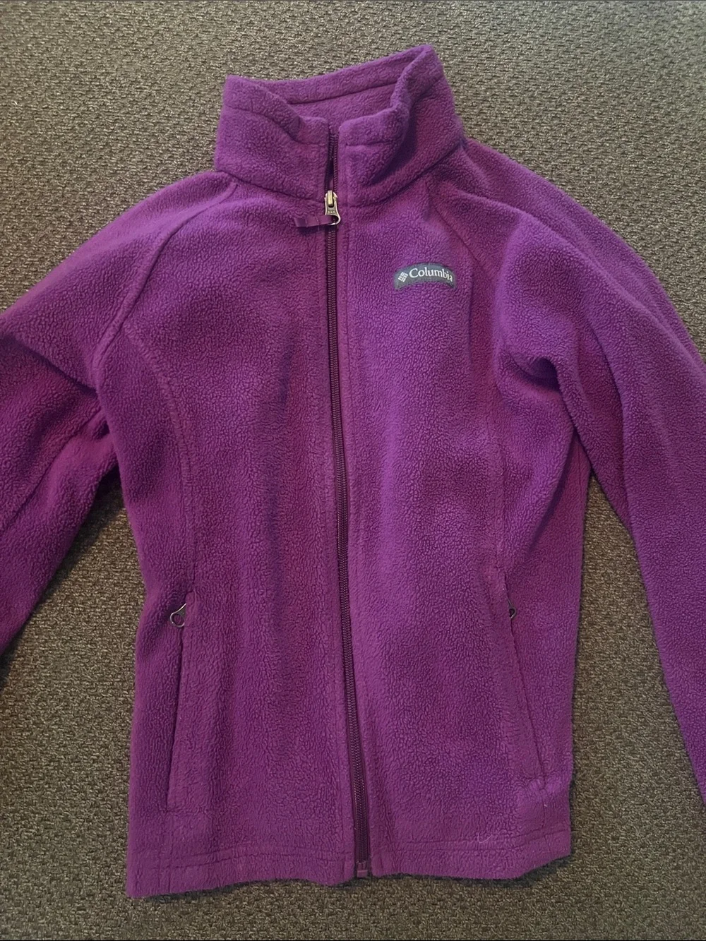 Columbia Kids Purple Full-Zip Fleece Jacket
